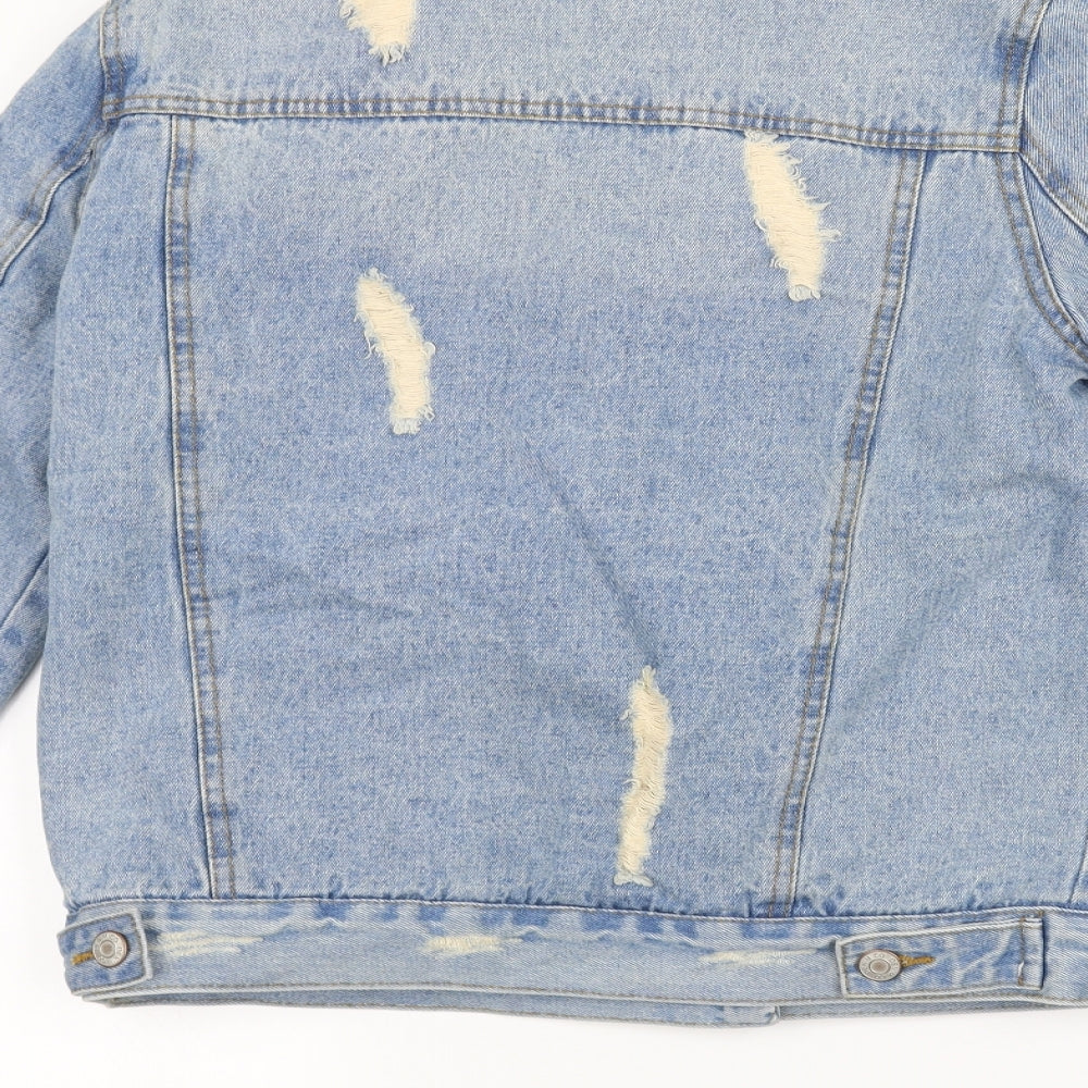 Denim & Co. Womens Blue   Jacket  Size 8