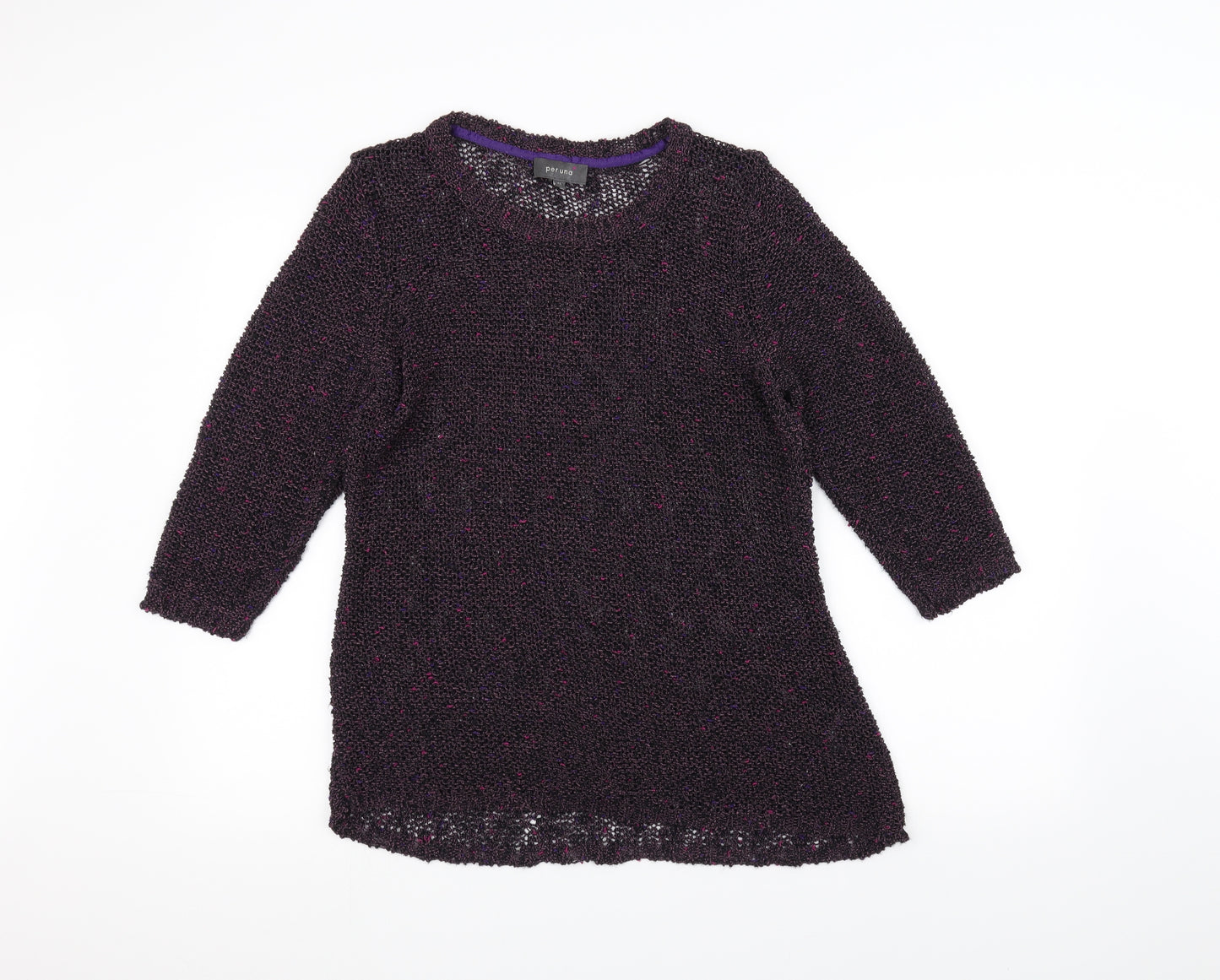 Per Una Womens Purple  Knit Pullover Jumper Size 12