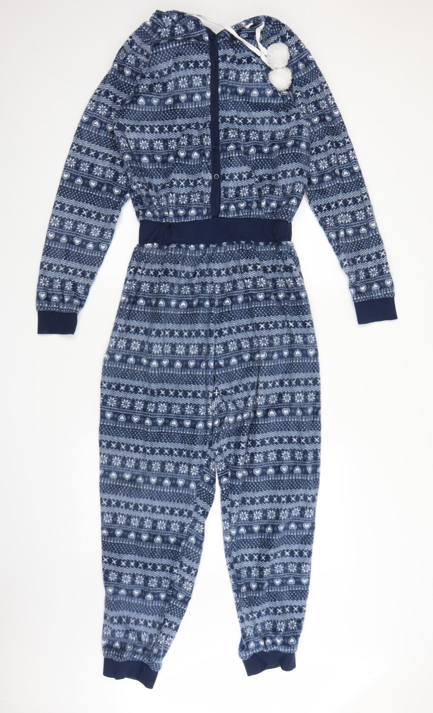 John Lewis Mens Blue Fair Isle   One Piece Size M