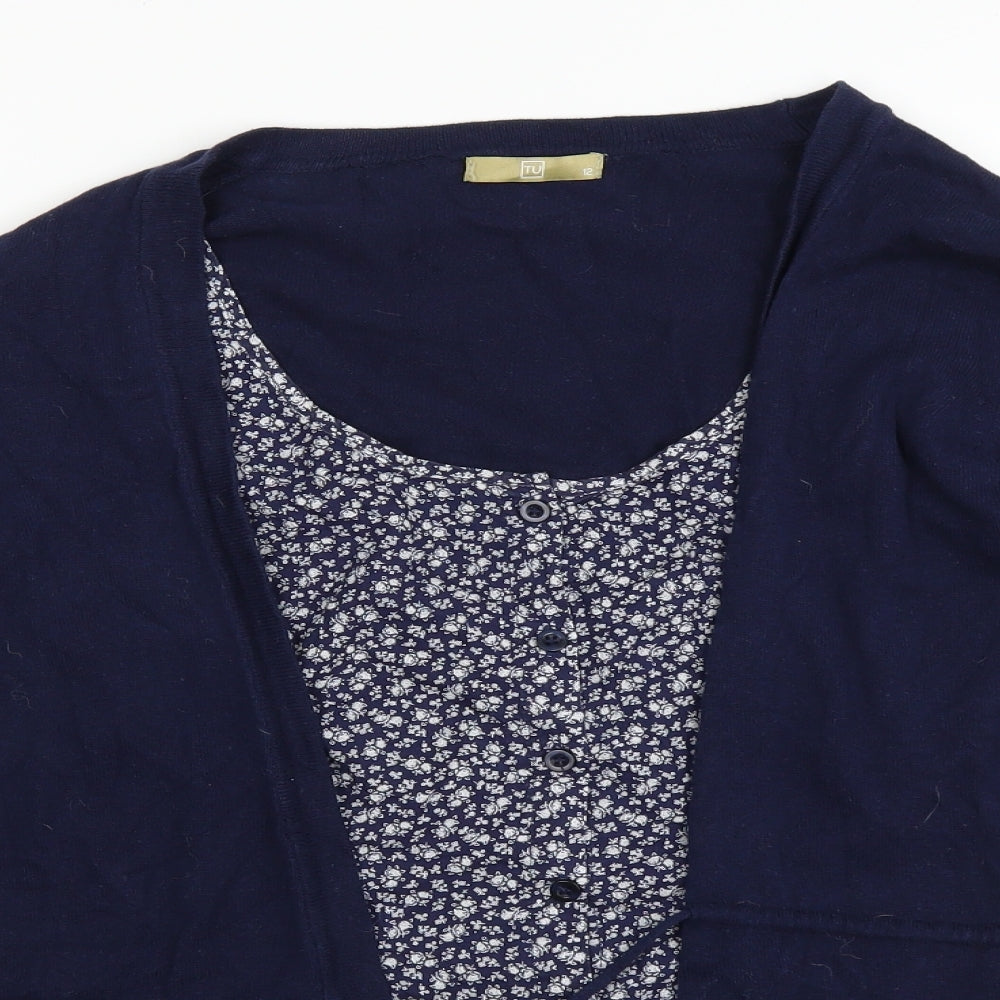TU Womens Blue   Cardigan Jumper Size 12