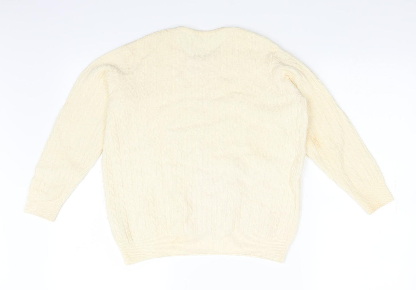 Marks and Spencer Womens Ivory   Pullover Jumper Size 10