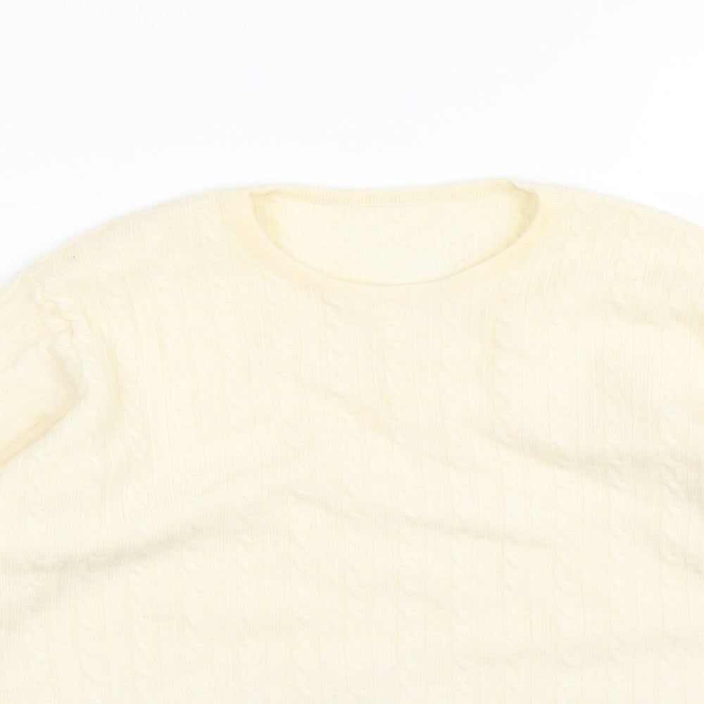 Marks and Spencer Womens Ivory   Pullover Jumper Size 10