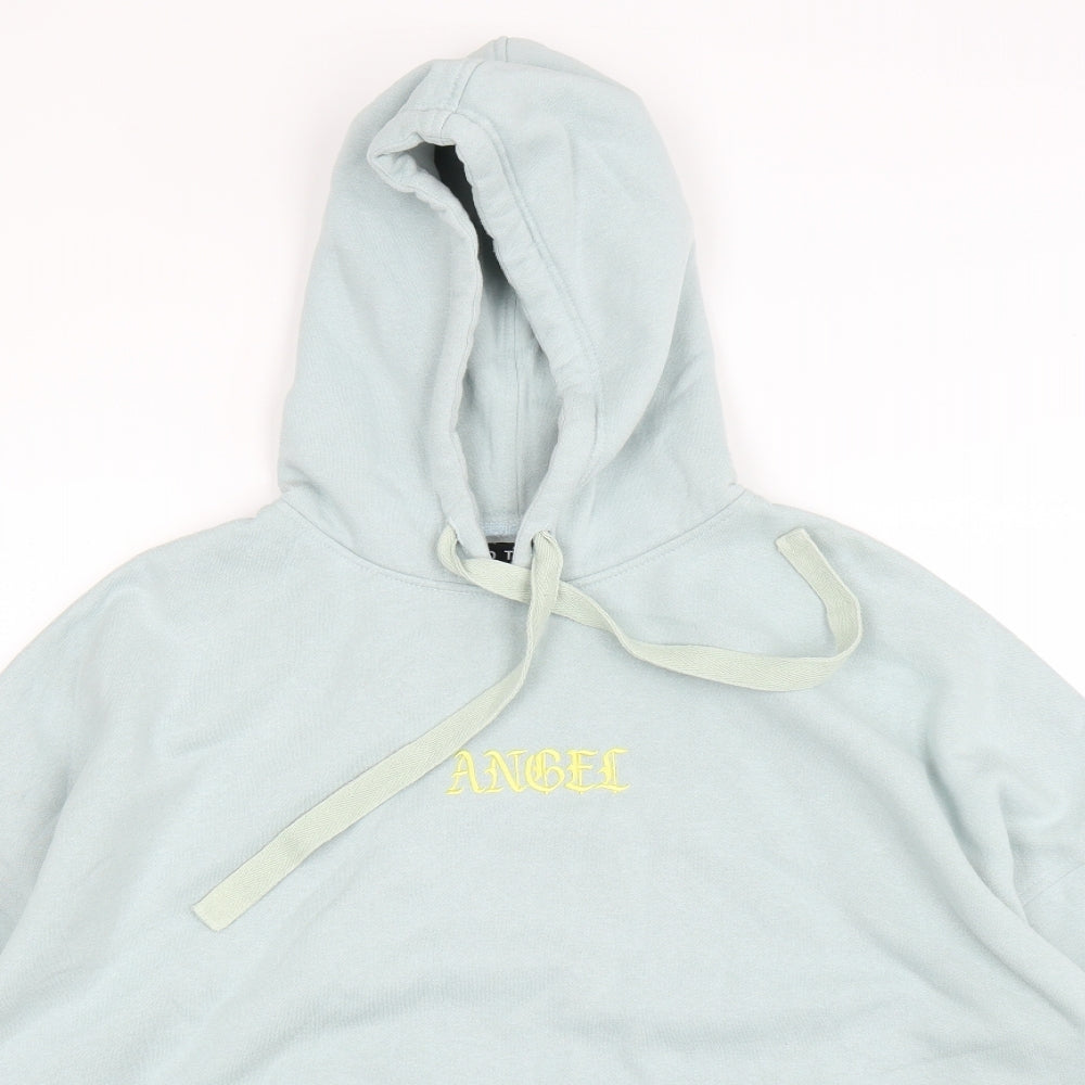 Motel Womens Blue   Pullover Hoodie Size S  - OVERSIZED