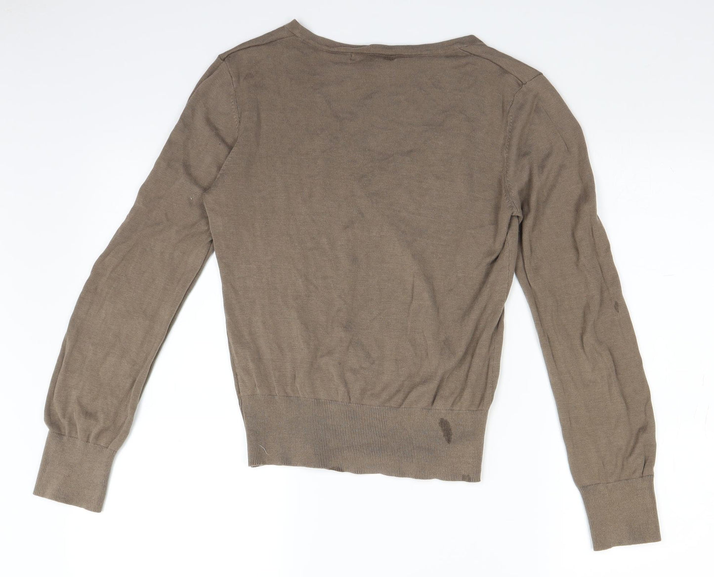 H&M Womens Beige   Basic T-Shirt Size M