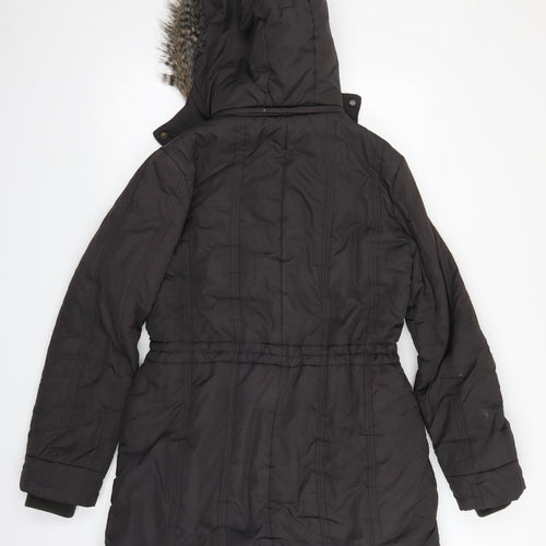 Principles Womens Brown   Parka Coat Size 14