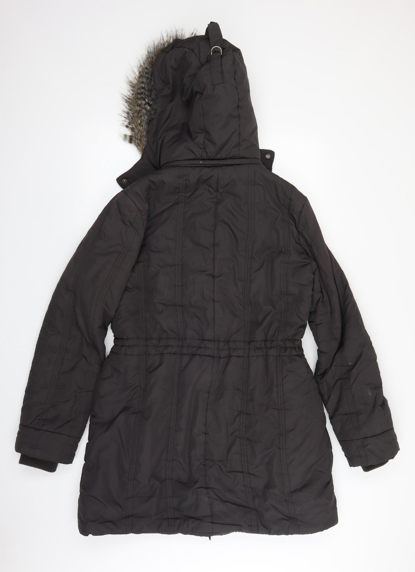 Principles Womens Brown   Parka Coat Size 14