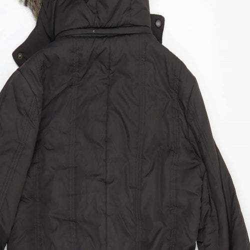 Principles Womens Brown   Parka Coat Size 14