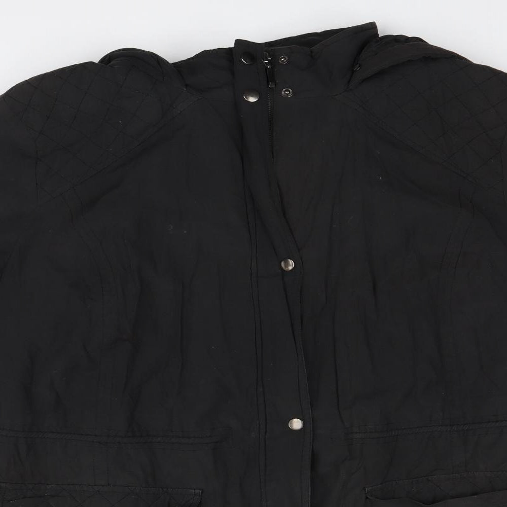 BHS Womens Black   Rain Coat Coat Size 30