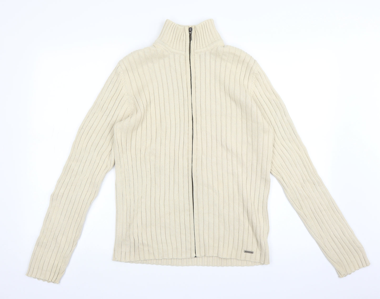 River Island Womens Ivory   Full Zip Sweatshirt Size S