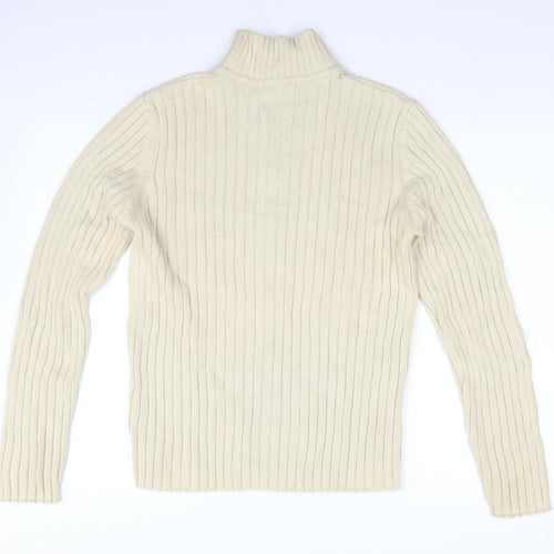 River Island Womens Ivory   Full Zip Sweatshirt Size S