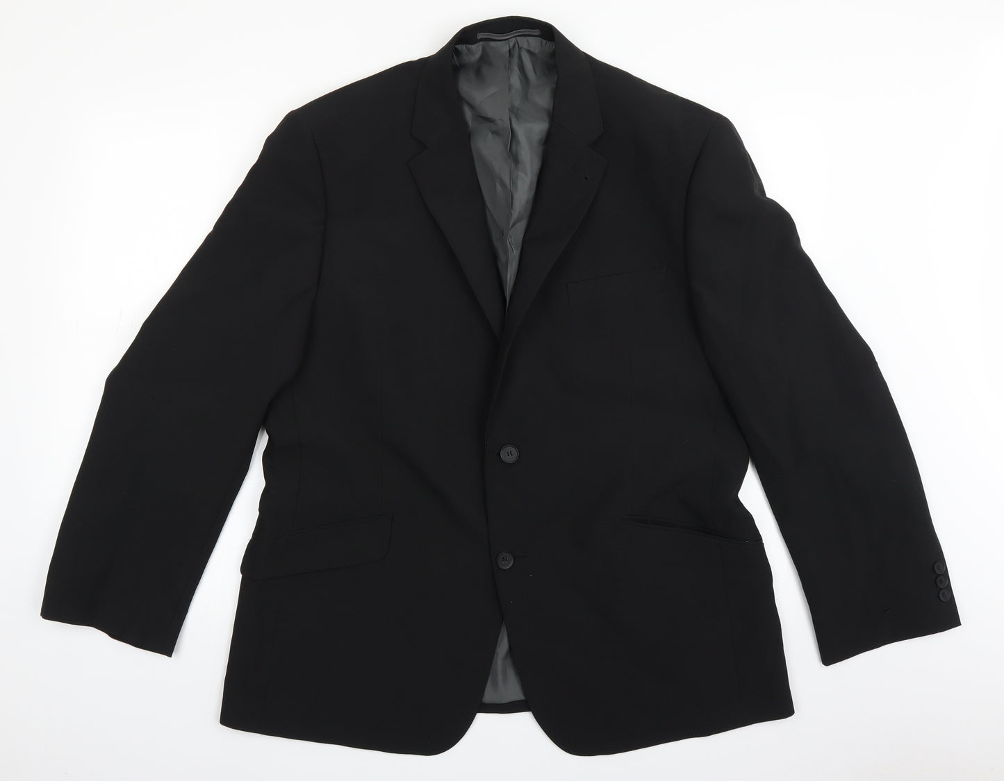 George Mens Black   Jacket Suit Jacket Size 44