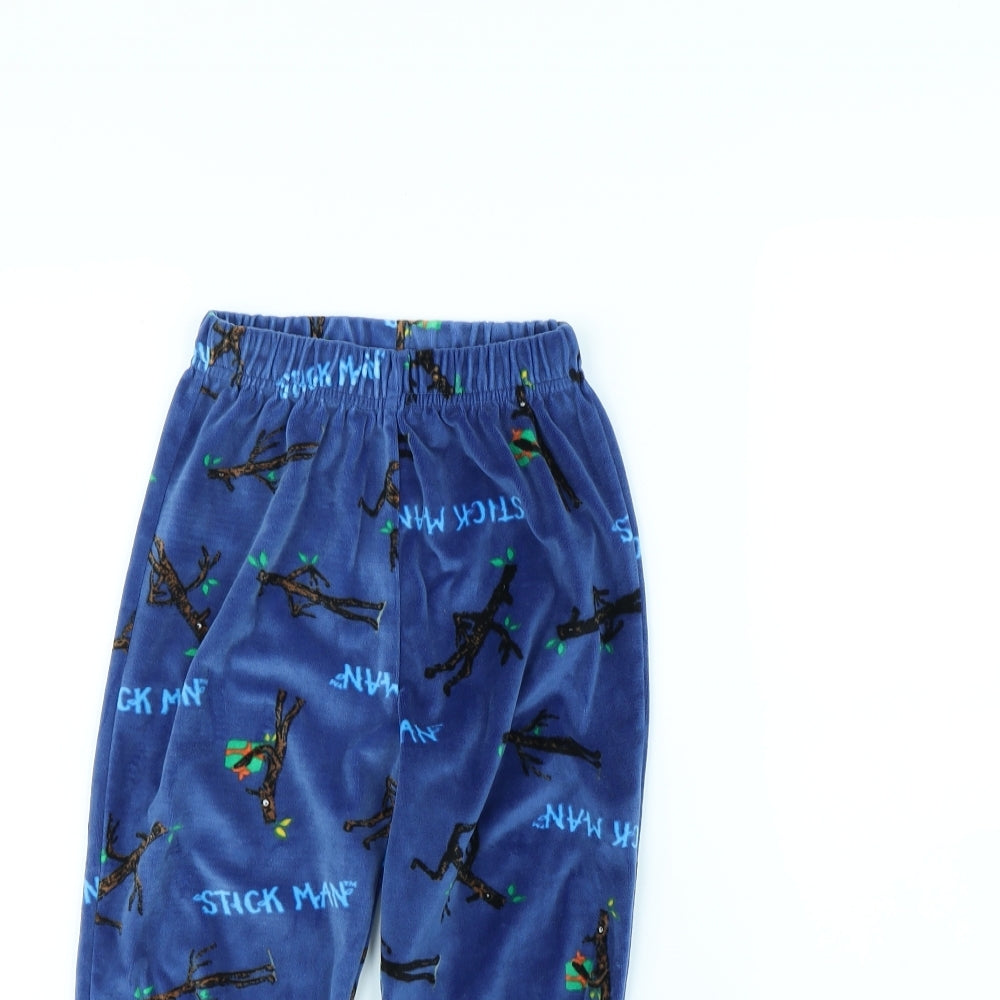 stick man  Boys Blue Solid   Pyjama Pants Size 5 Years  - Stick Men