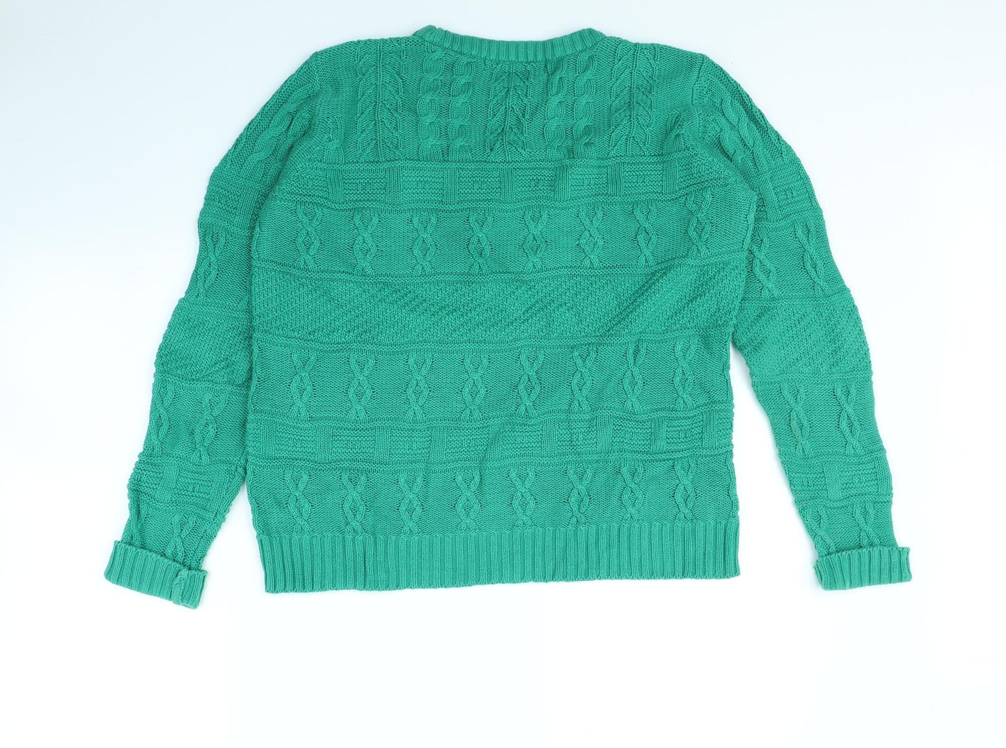 Lily Ella Womens Green   Pullover Jumper Size M