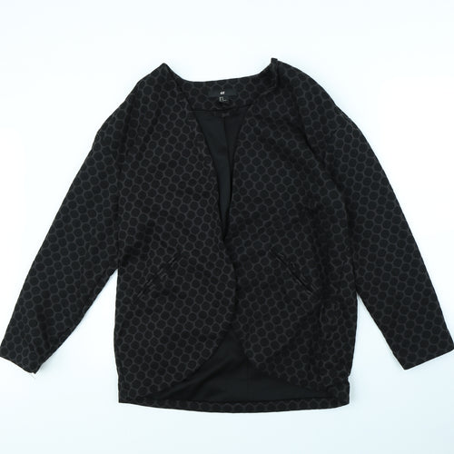 H&M Womens Black Polka Dot  Jacket  Size M