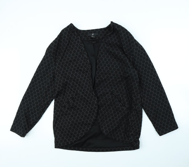 H&M Womens Black Polka Dot  Jacket  Size M