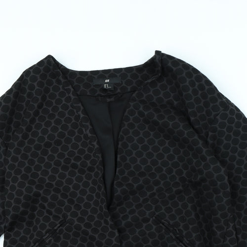 H&M Womens Black Polka Dot  Jacket  Size M