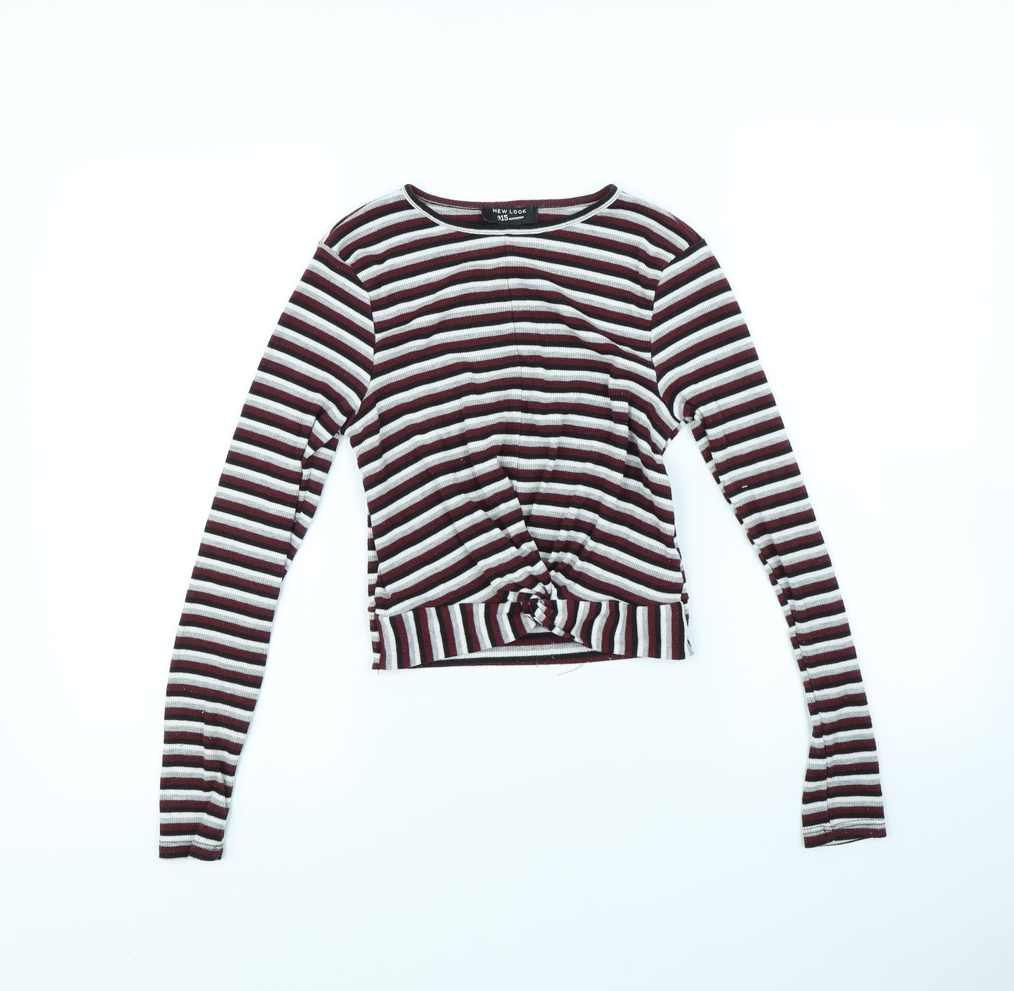 New Look Girls Multicoloured Striped  Basic T-Shirt Size 12 Years