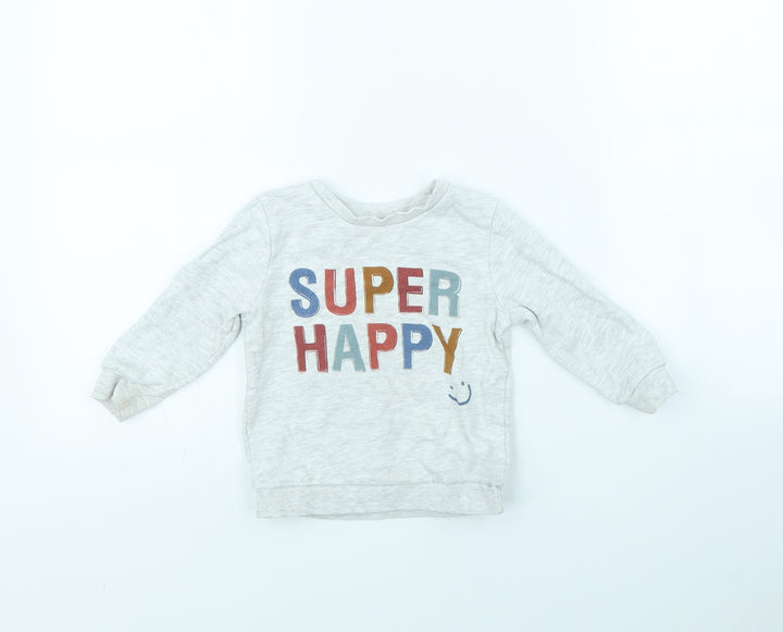Preworn Baby Grey   Pullover Jumper Size 18-24 Months
