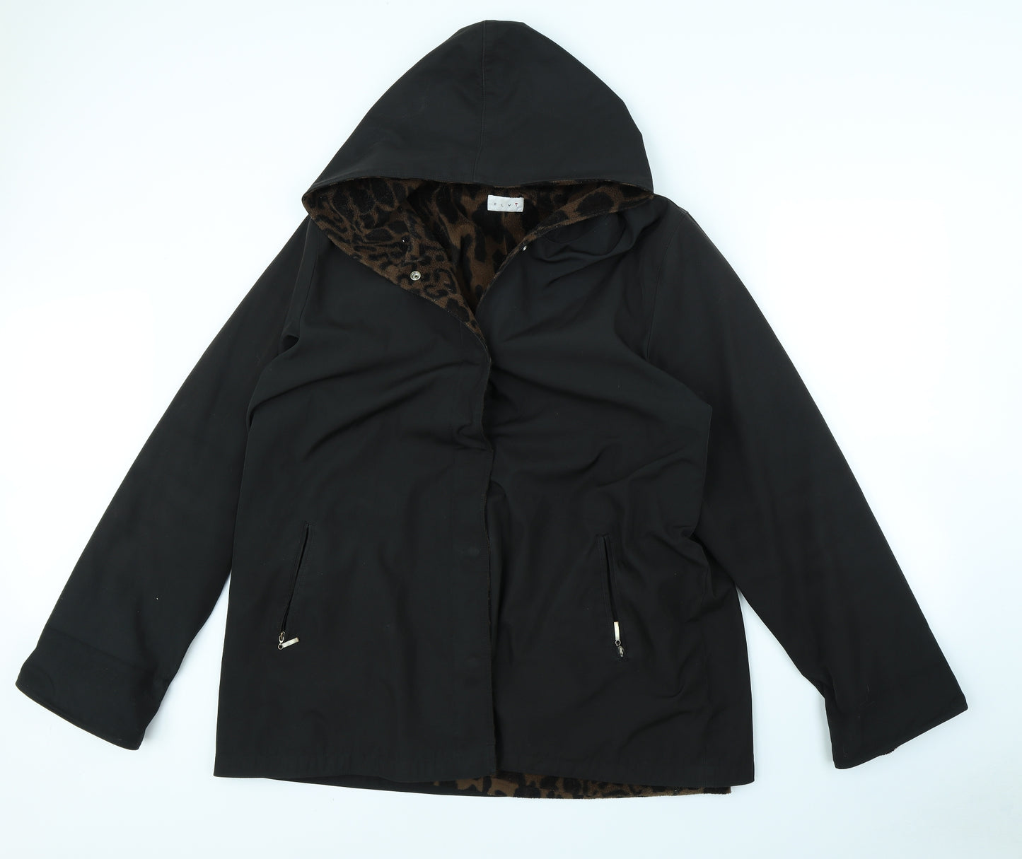 ELVI Womens Black   Jacket Coat Size S