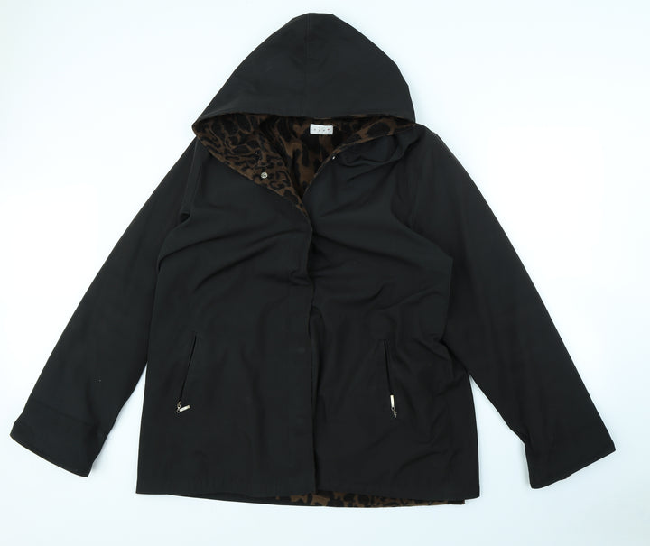 ELVI Womens Black   Jacket Coat Size S