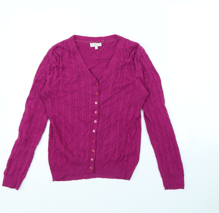 Country Casuals Womens Purple   Cardigan Jumper Size S