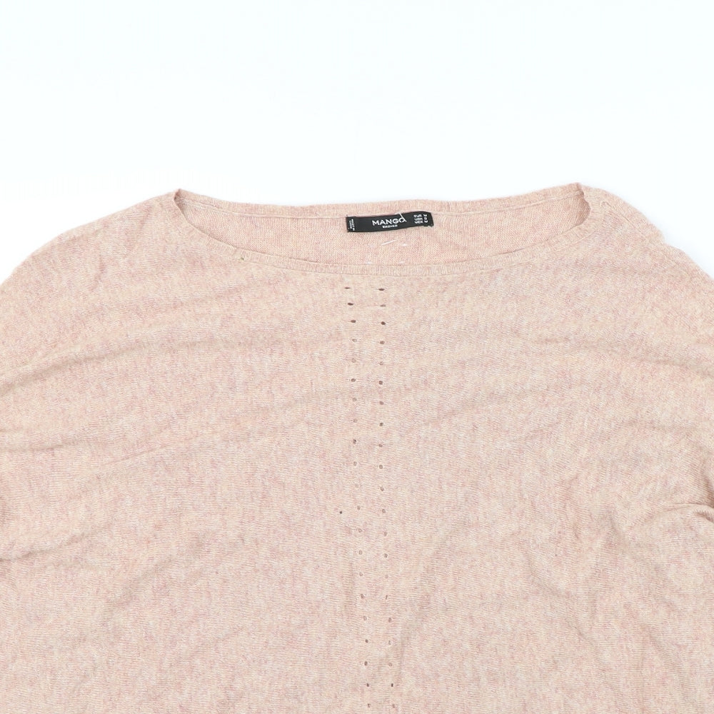 Mango Womens Pink   Pullover Jumper Size M