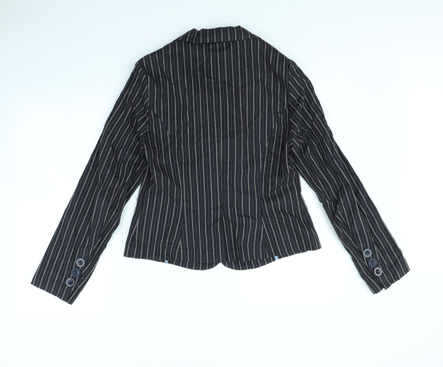New Look Womens Blue Striped  Jacket  Size 12