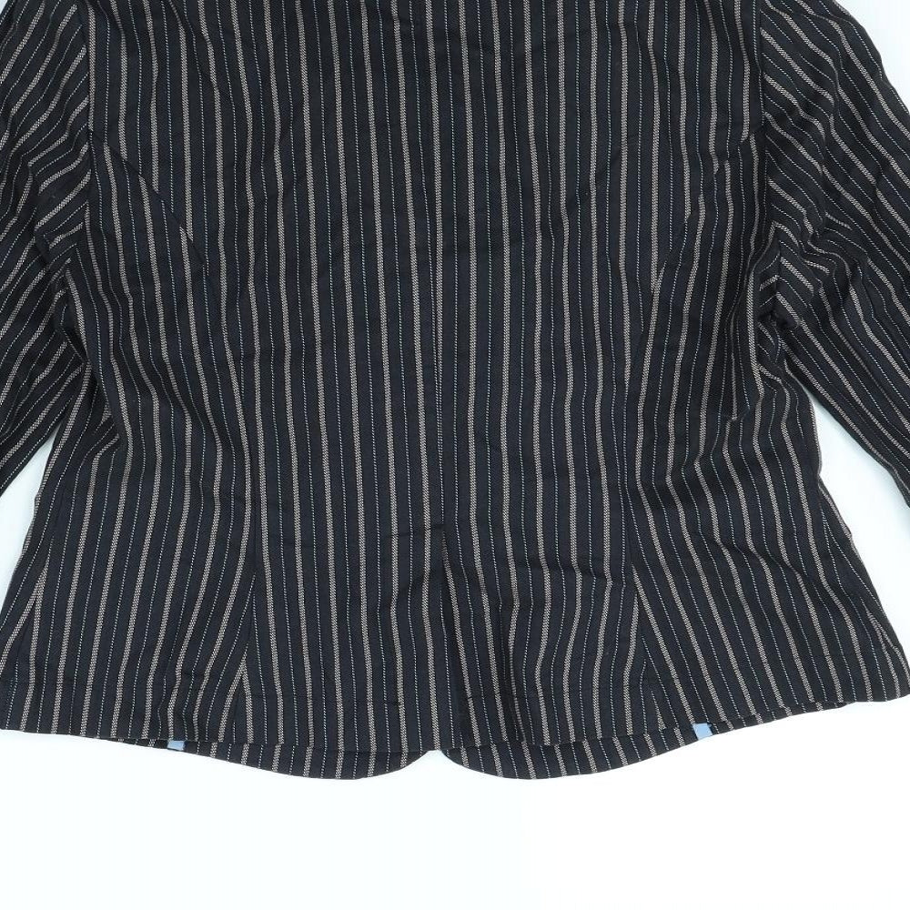 New Look Womens Blue Striped  Jacket  Size 12