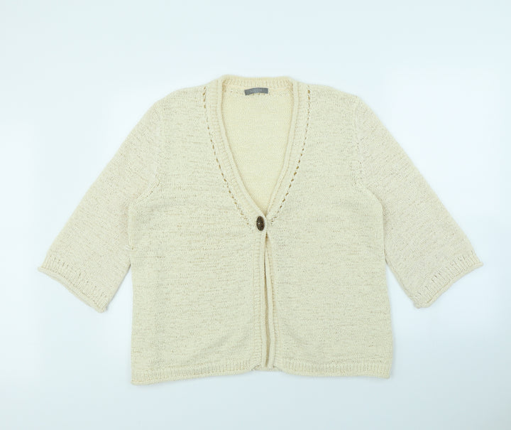 South Womens Beige Jacket Size 18