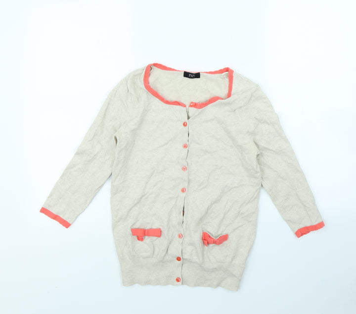 F&F Womens Beige Cape Jumper Size 10