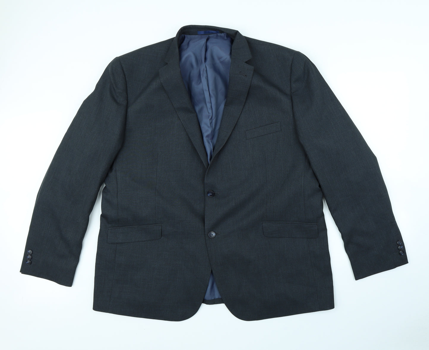 Preworn Mens Grey   Jacket Blazer Size 50  - shoulder pads