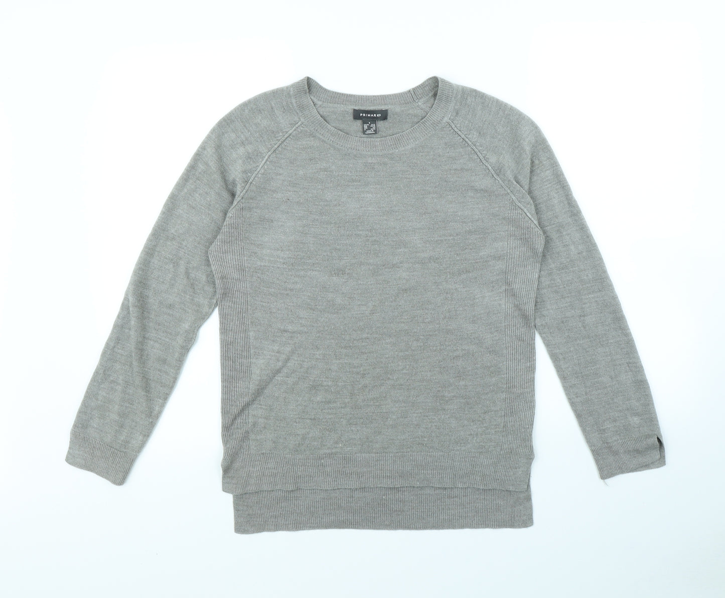 Primark Womens Grey   Pullover Jumper Size S