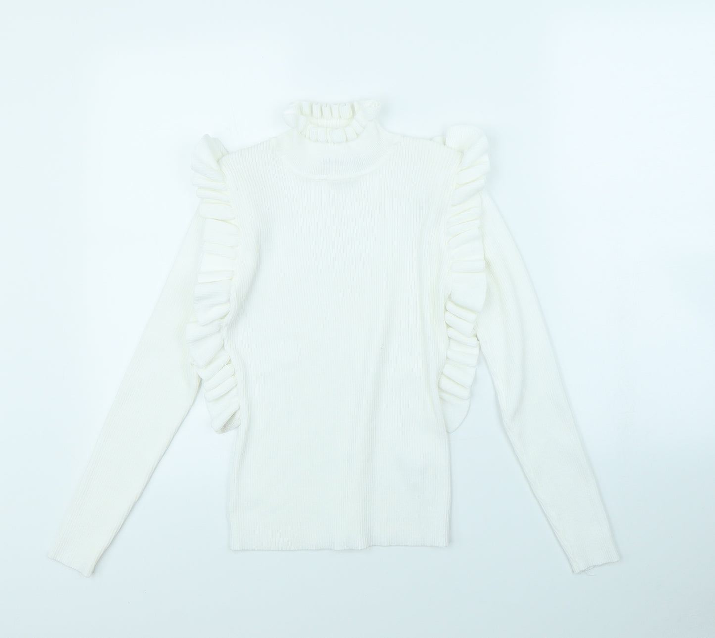 FLM Womens White   Pullover Jumper Size S