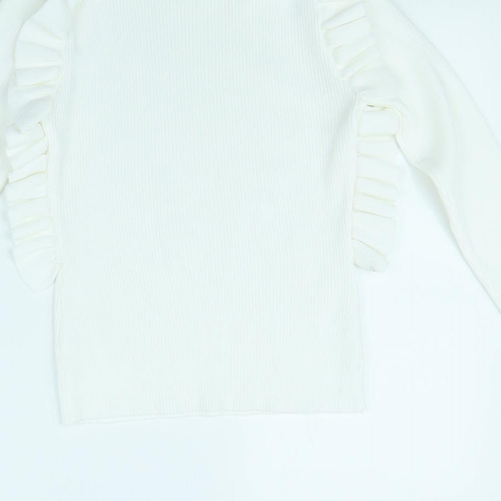FLM Womens White   Pullover Jumper Size S