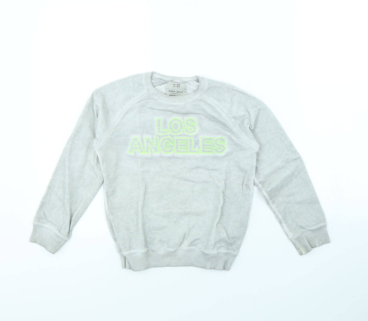 Zara Boys Grey   Pullover Jumper Size 5 Years