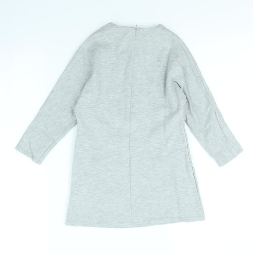 Karl Lagerfeld Girls Grey   Jumper Dress  Size 4 Years