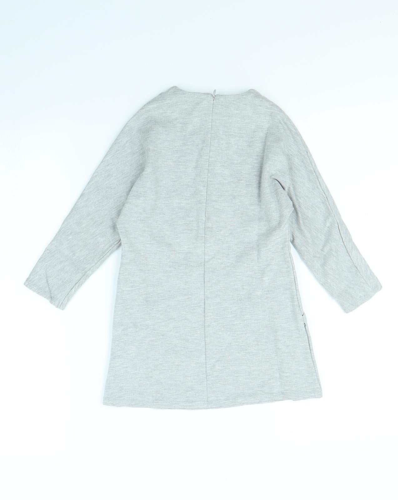 Karl Lagerfeld Girls Grey   Jumper Dress  Size 4 Years