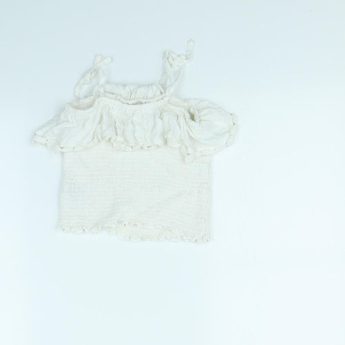 By Very Girls White   Basic T-Shirt Size 10 Years