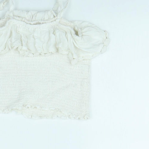 By Very Girls White   Basic T-Shirt Size 10 Years
