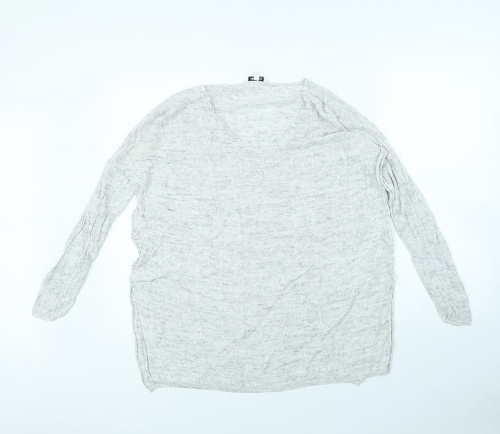 Pep & co Womens Grey Pullover Jumper Size 14