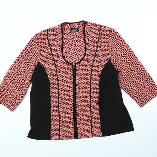 Godske Womens Pink Striped  Pullover Jumper Size 20