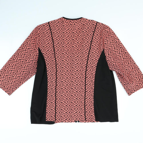 Godske Womens Pink Striped  Pullover Jumper Size 20