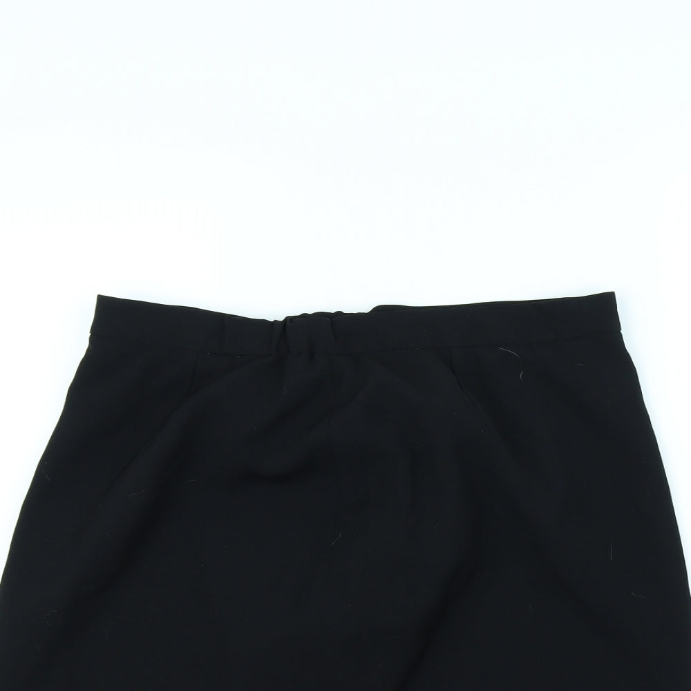 Preworn Womens Black   Mini Skirt Size 18