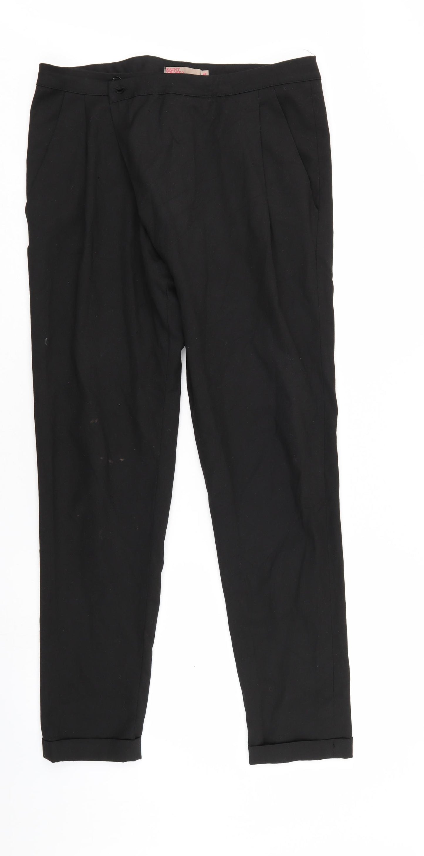 Saint Tropez Womens Black   Trousers  Size 12 L30 in