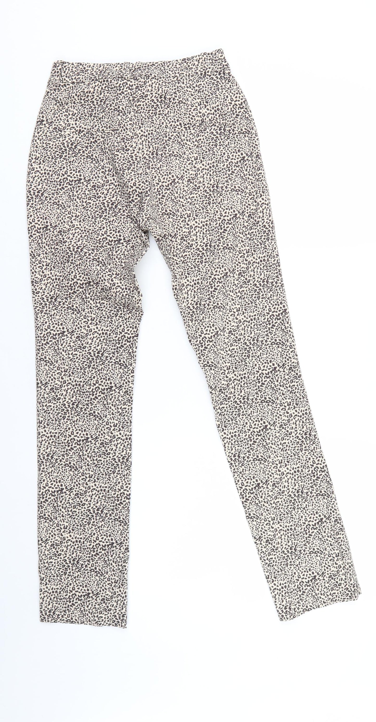 MNG Womens Multicoloured Animal Print  Trousers  Size 6 L27 in