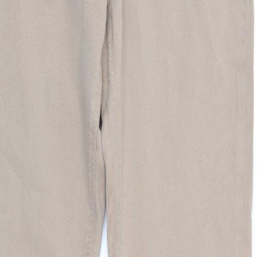 NEXT Womens Brown  Denim Straight Jeans Size 12 L30 in