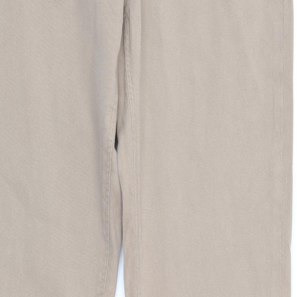 NEXT Womens Brown  Denim Straight Jeans Size 12 L30 in