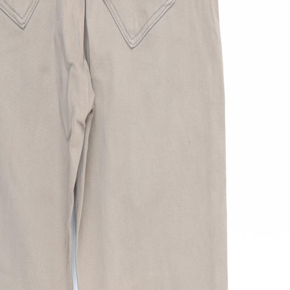 NEXT Womens Brown  Denim Straight Jeans Size 12 L30 in