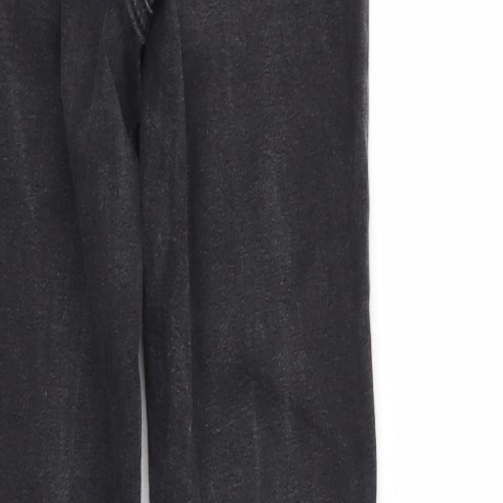 Denim & Co. Womens Black  Denim Tapered Jeans Size 8 L26 in