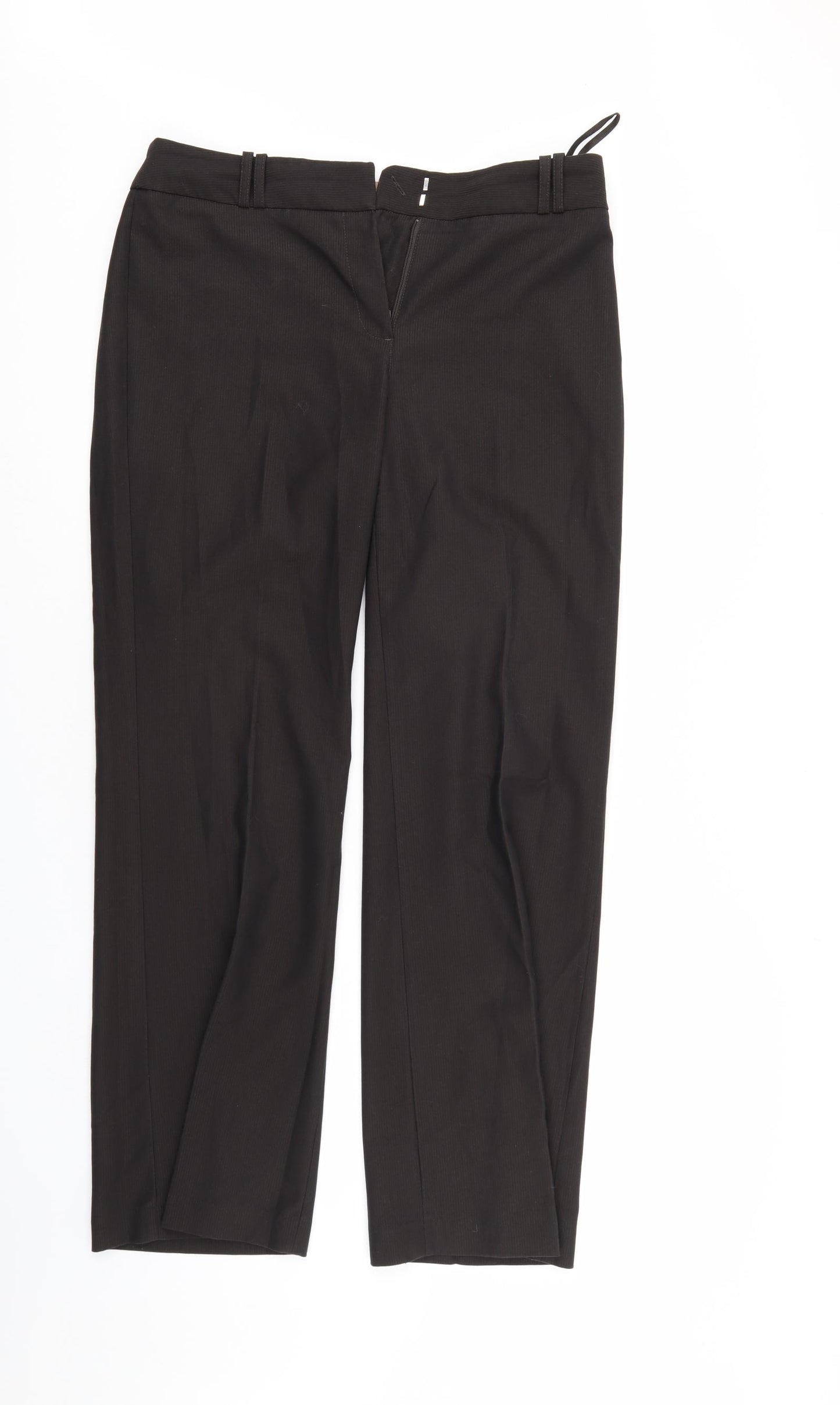 NEXT Womens Brown Striped  Trousers  Size 34 in L30 in